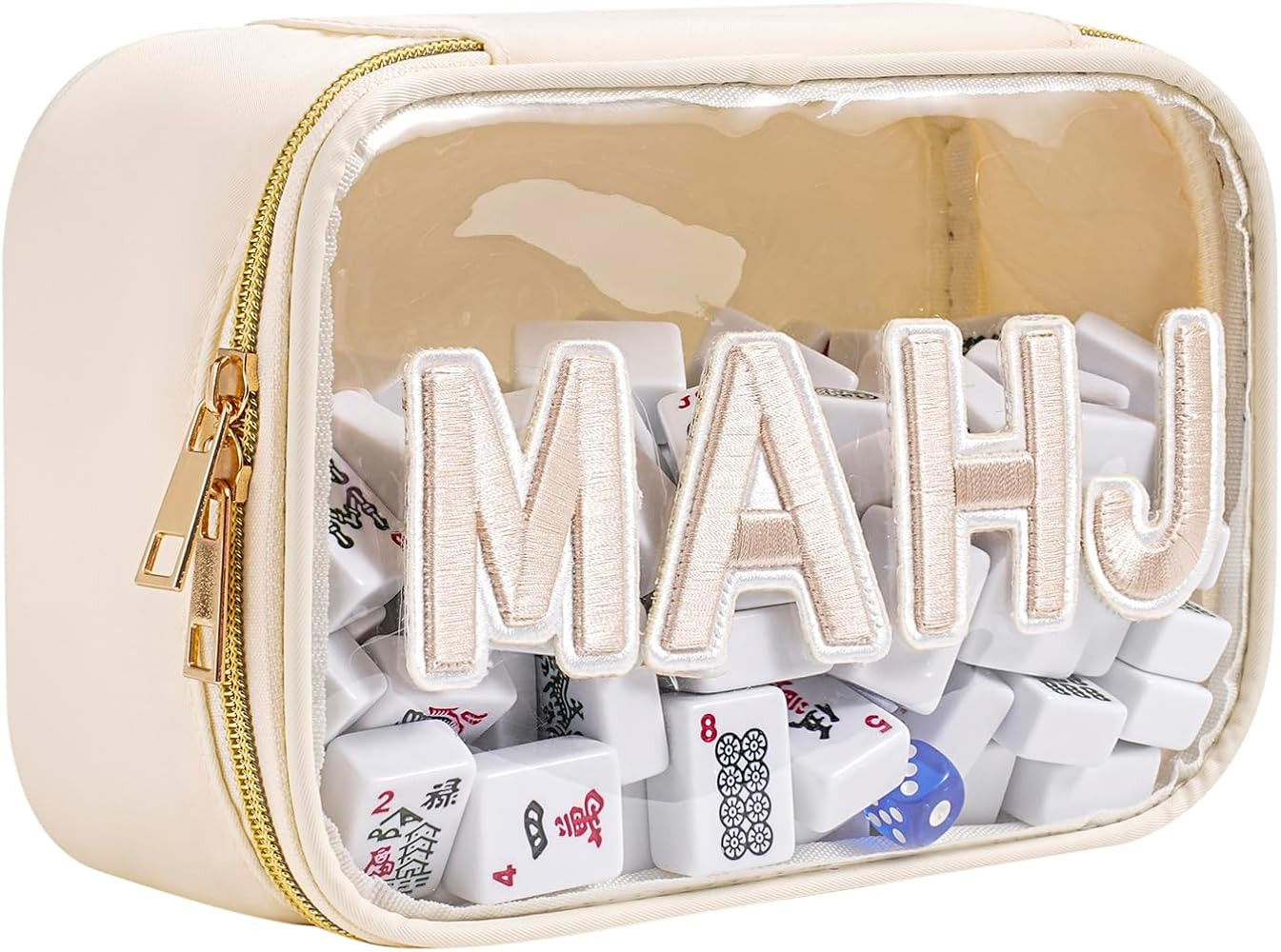Waterproof Empty Mahjong Tiles Bag,Suitable for 1.2 "(30mm) Standard Size American Mahjong Tiles,... | Amazon (US)