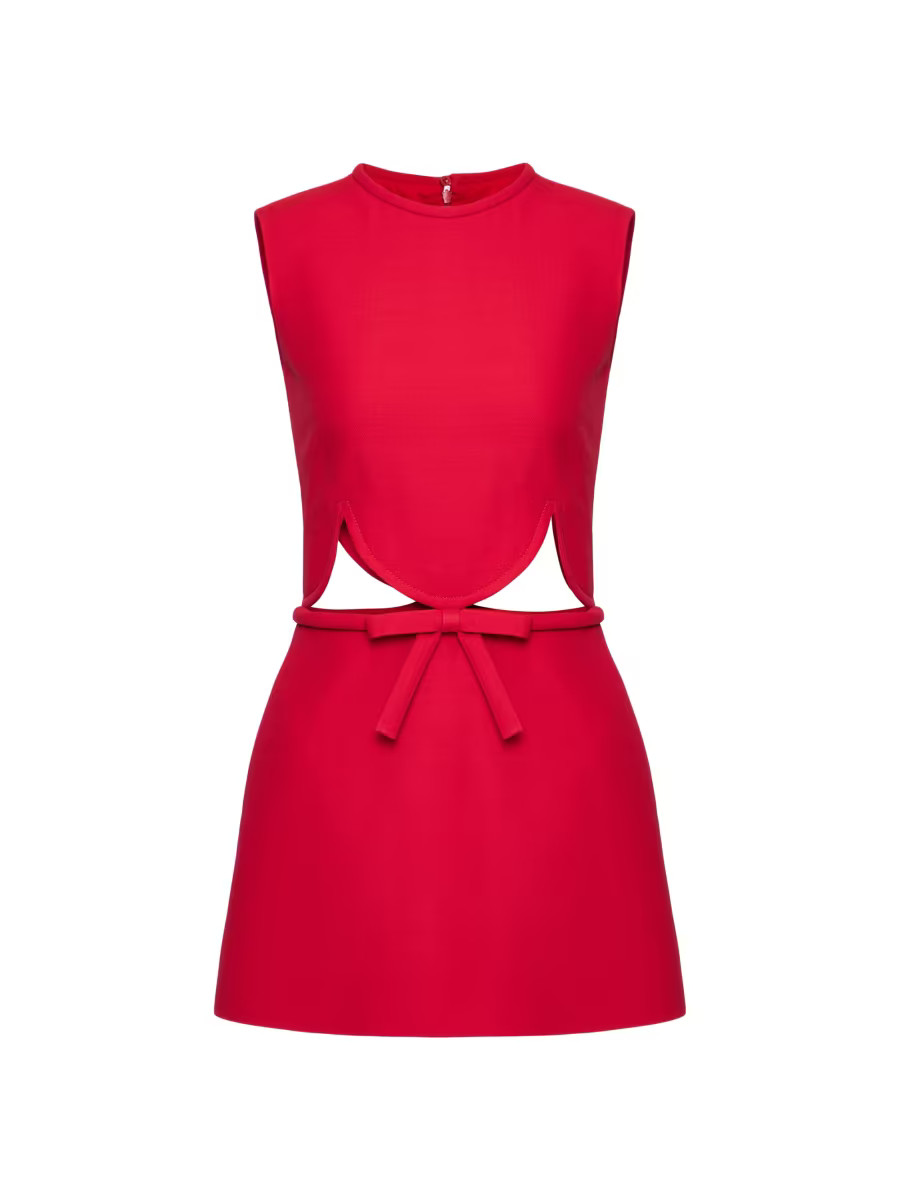 Valentino Garavani Crepe Couture Short Dress | Saks Fifth Avenue | Saks Fifth Avenue