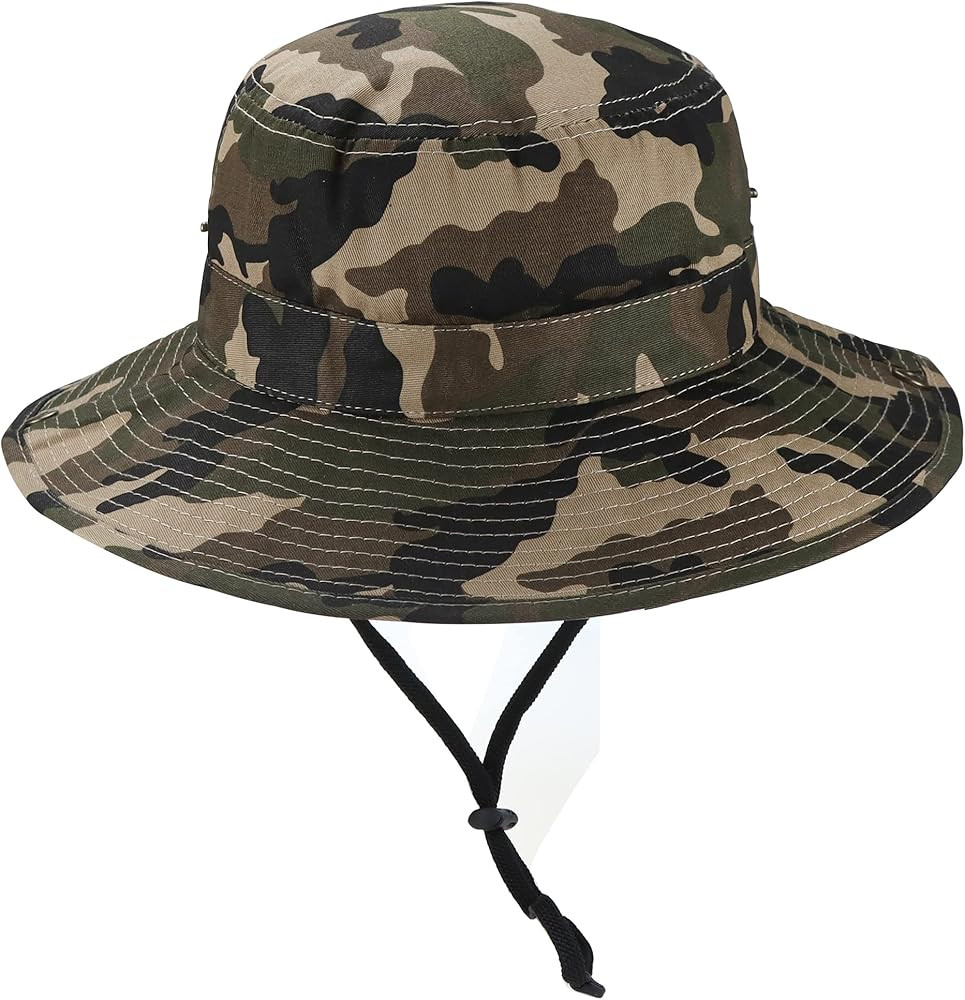 Kids Camo Sun Hat Boys-Camouflage Bucket Fishman Hats for Kids 4-14Yrs | Amazon (US)