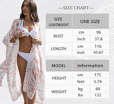 Women’s Kimono Cardigans Summer Beach Long Casual Swimsuit Cover Up Loose Flowy Split | Amazon (US)