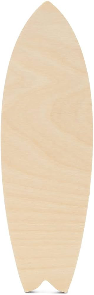 Surfboard Cutout 11-1/4 x 36 inches, Pack of 1 Wooden Crafts to Paint, Wood Nautical Cutout, Wood... | Amazon (US)