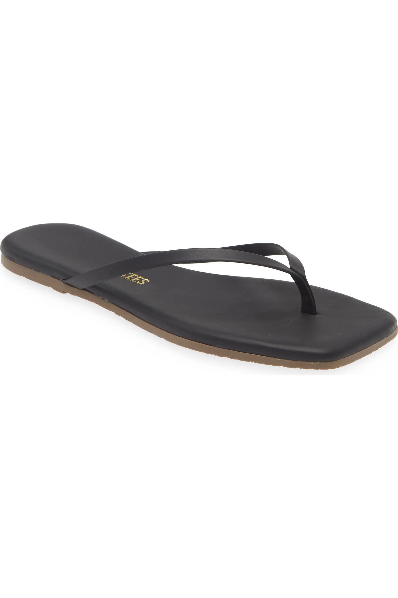 Lily Croc Embossed Leather Flip Flop (Women) | Nordstrom | Nordstrom