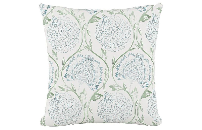 Ranait Pillow, Floral Sage | One Kings Lane