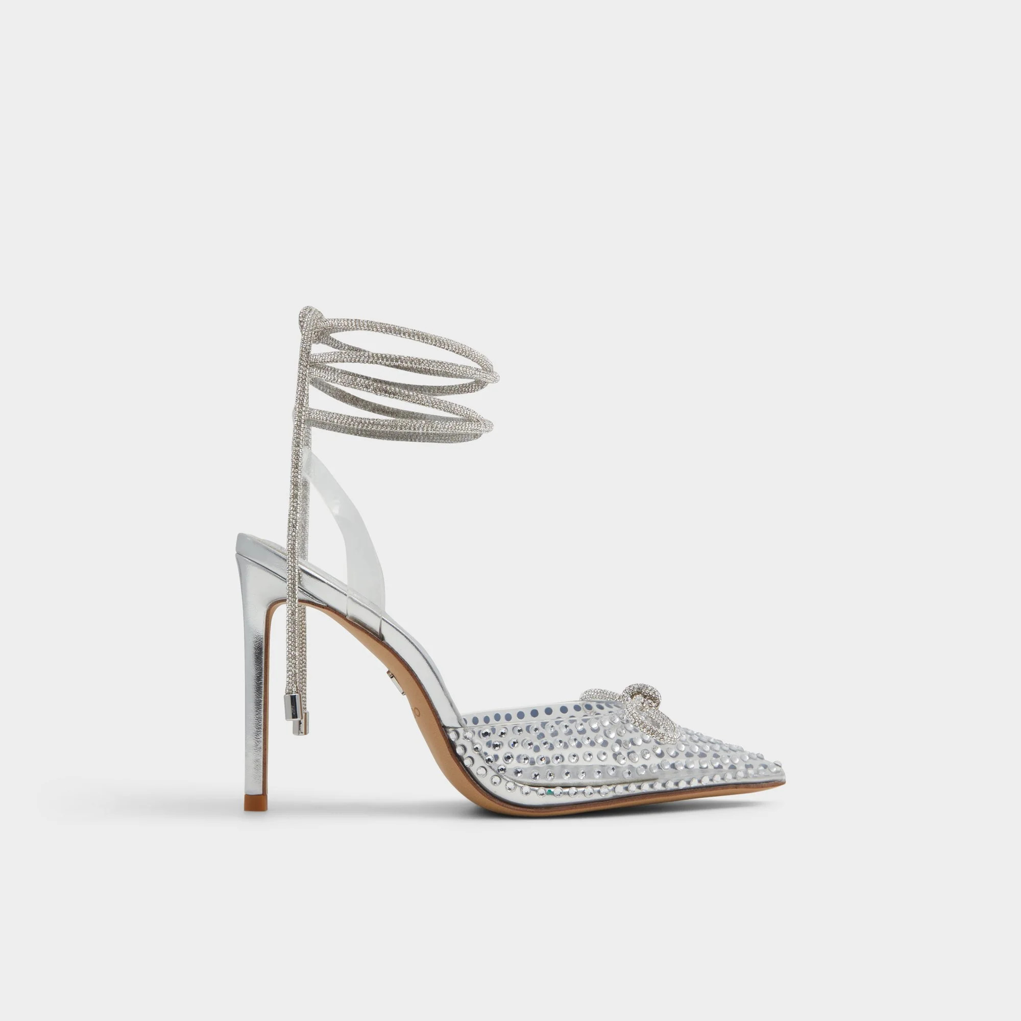Tenzin Silver Women's Strappy Heels | Aldo Shoes (US)
