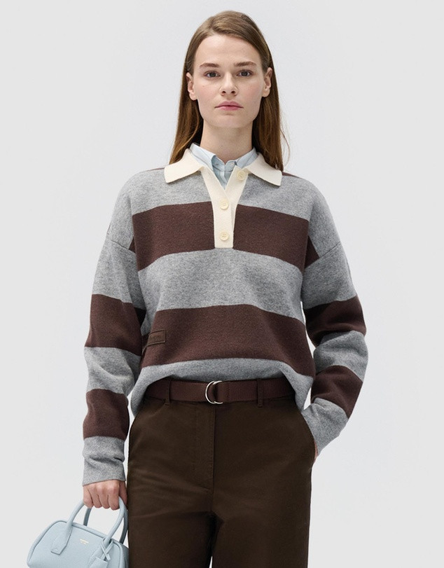Stripe Rugby Knit Jumper | THE ICONIC (AU & NZ)