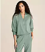 Lou & Grey Scubasoft Half Zip Sweatshirt | LOFT