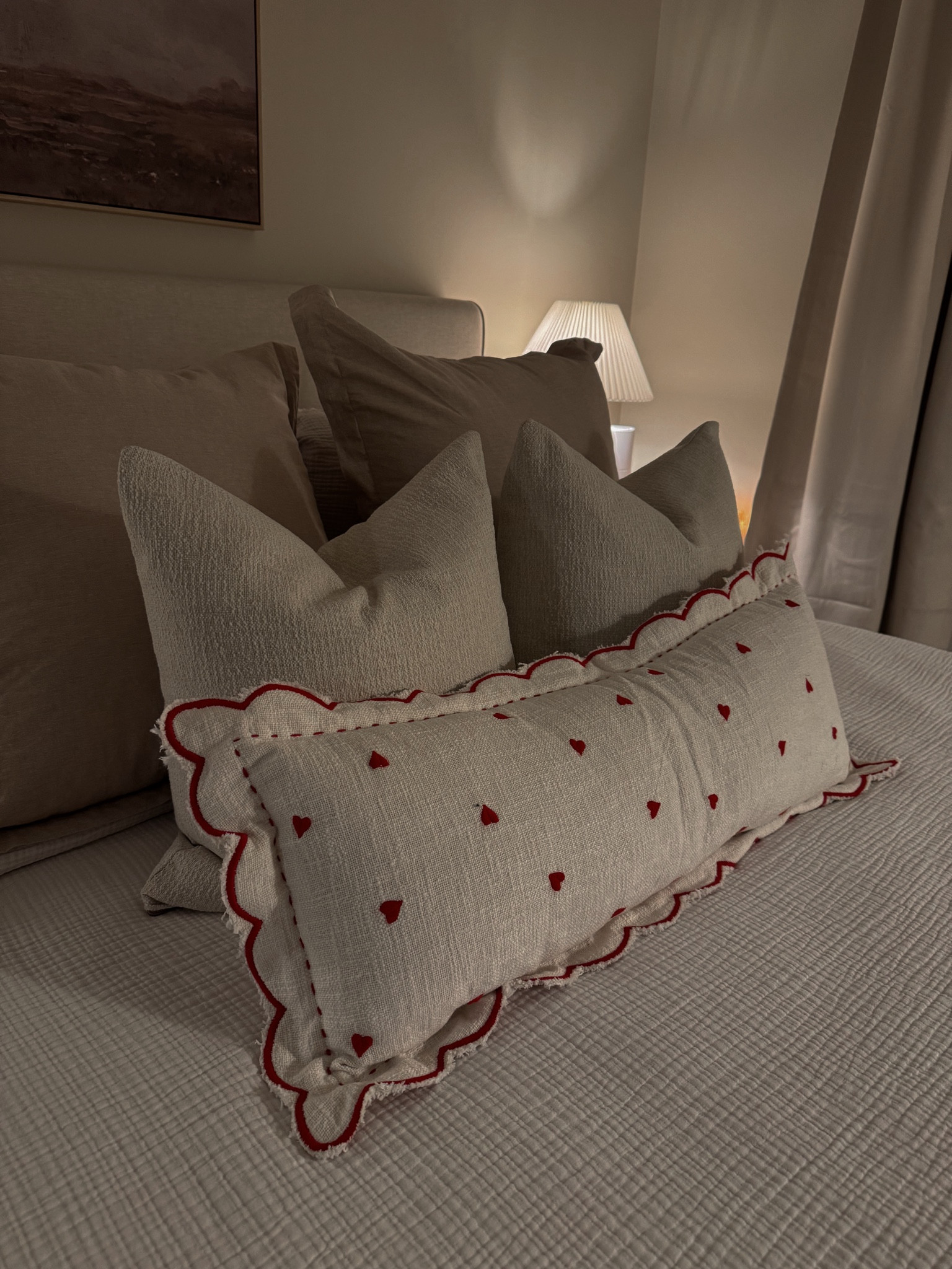 Valentines decor is already up over here. Obsessed with the two pillows I found at Target! 

#LTKhome #LTKfamily #LTKfindsunder50