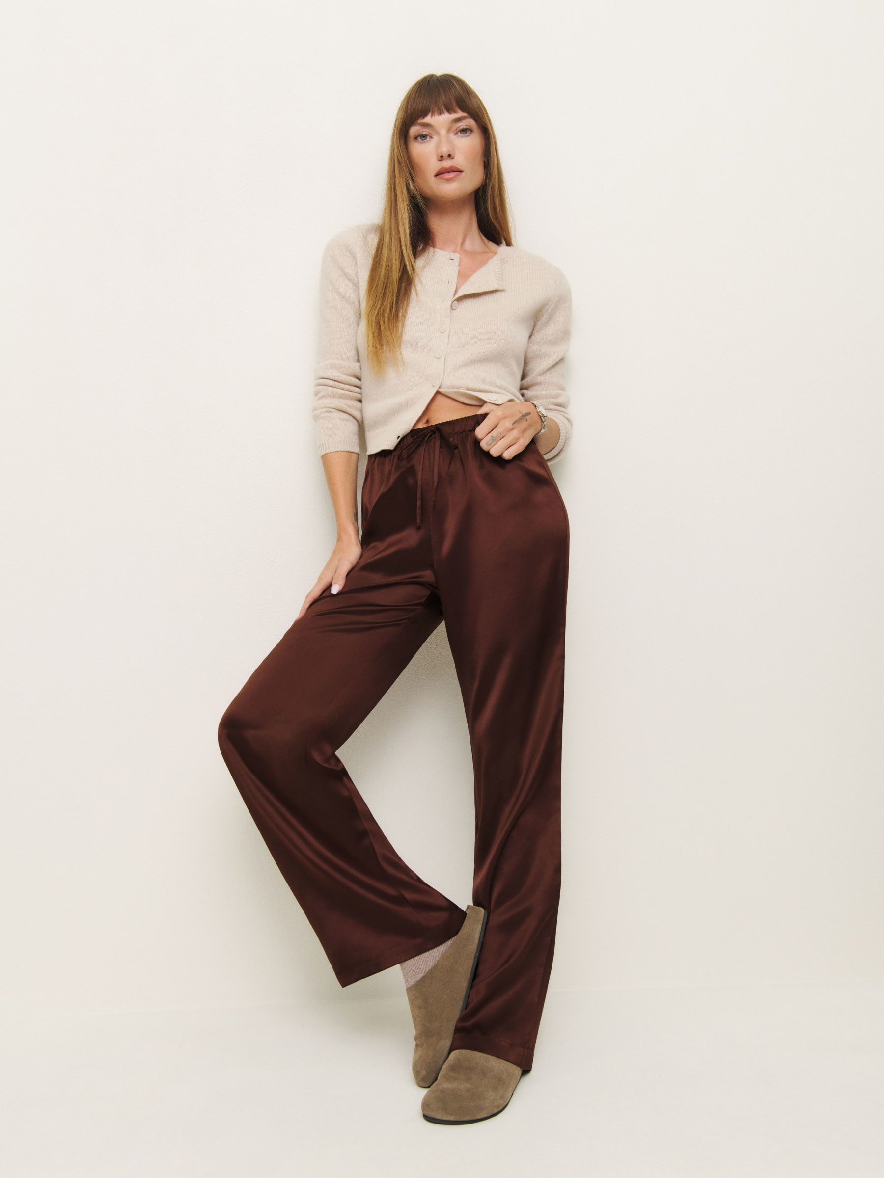Olina Silk Pant | Reformation (Global)
