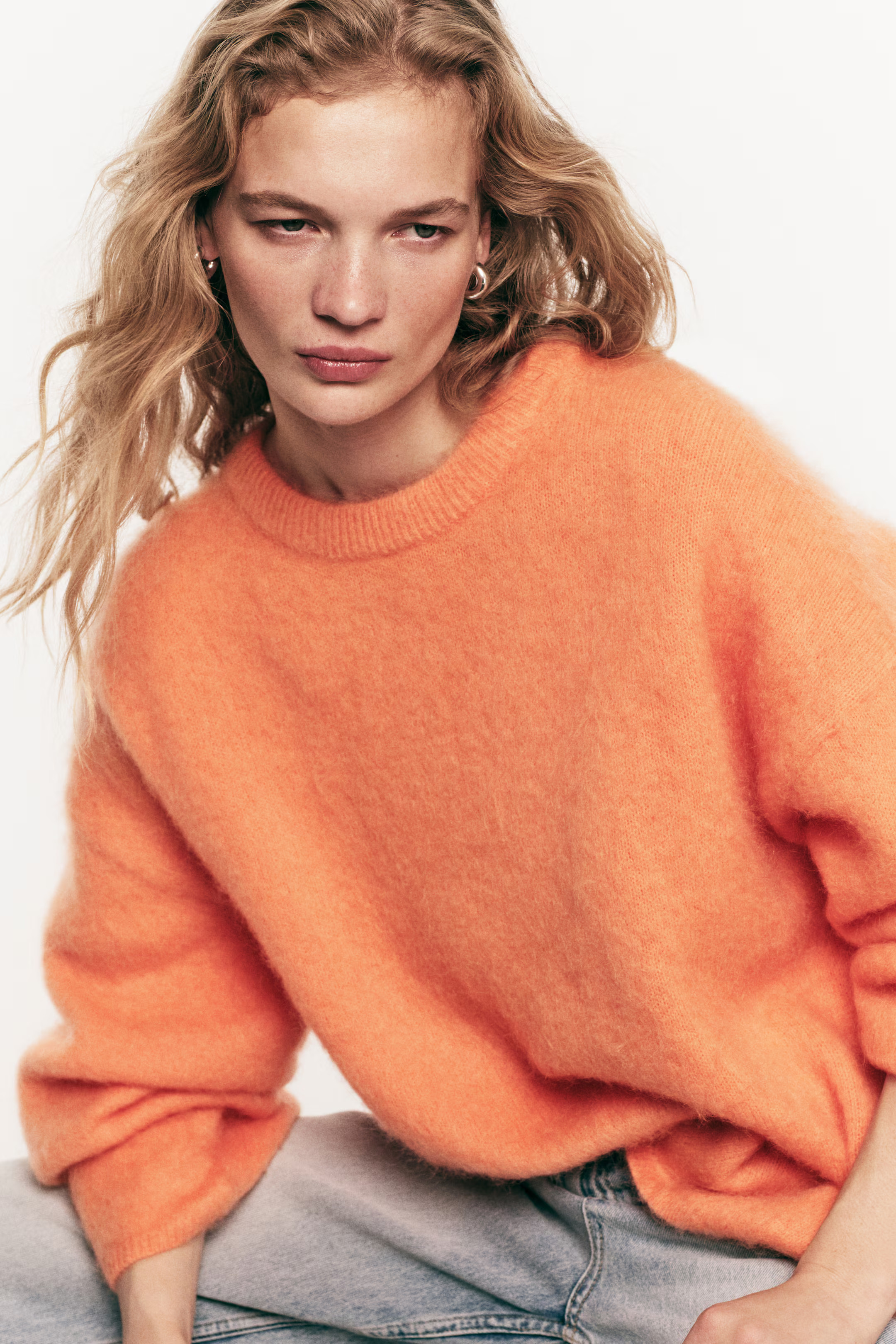 Oversized Mohair-Blend Sweater | H&M (US + CA)
