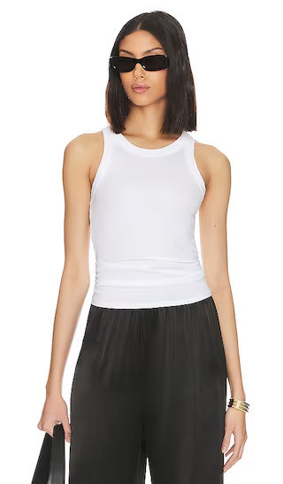 Enza Costa Bold Sheath Tank in White. - size XL | Revolve Clothing (Global)