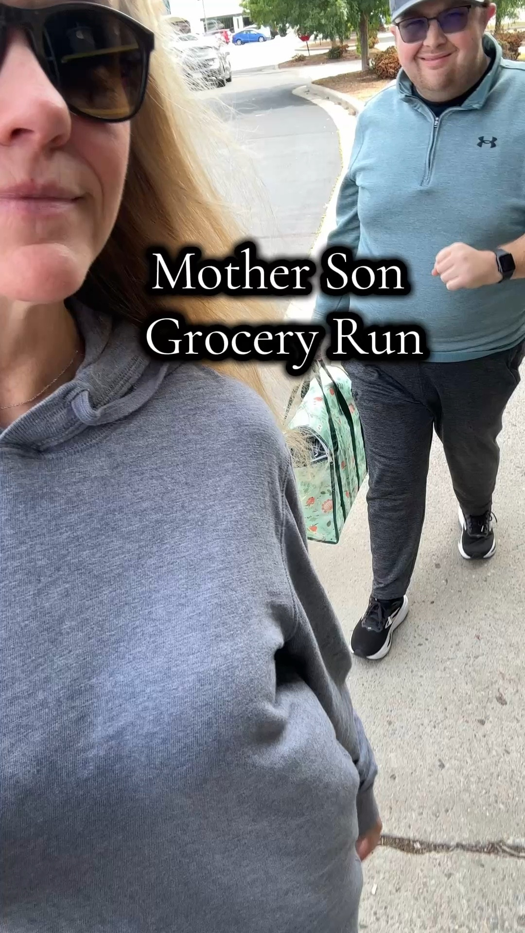 Another week, another grocery run.  Each week my son pins a breakfast & lunch recipe for his school meals.  Then he helps me make sure we have what we need to make them.  Plus the household needs.  We’ve got a good system.  Linking the bags we take with us.  