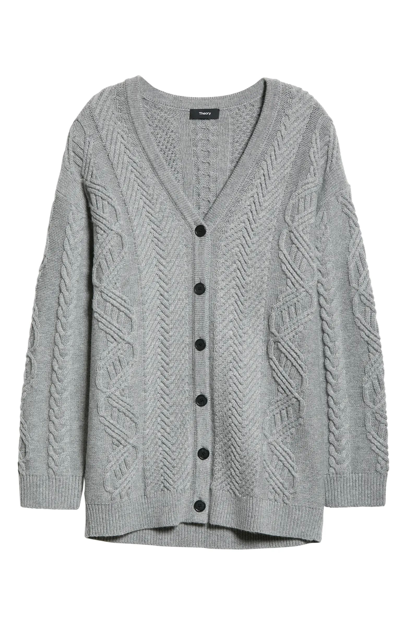 Cable Knit Wool & Cashmere Cardigan | Nordstrom