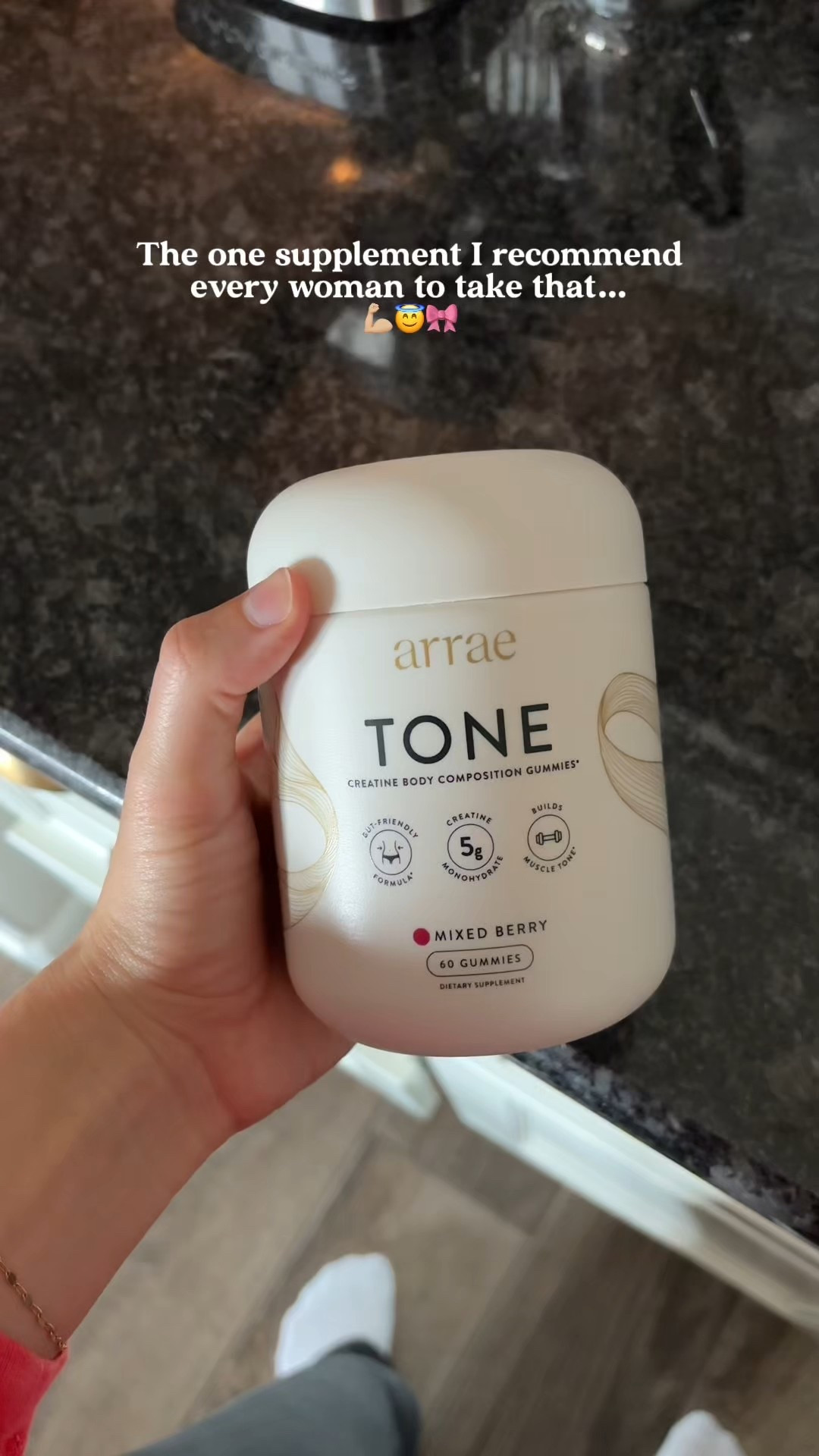 If there’s one supplement I wish more women knew the science behind, it’s creatine. The benefits are actually insane.
More strength. Better energy. Lean muscle. Cognitive support. And it’s one of the most researched supplements in the world.

I started taking creatine daily and the difference in my workouts and recovery has been unreal.
And honestly, the reason I never miss a day is because the Arrae creatine gummies make it so easy. They taste amazing so I actually look forward to taking them.

Simple habit. Big impact.
Your body will thank you.

#wellnesstips #creatineforwomen #fitnessforwomen #healthylivingjourney #arrae 

#LTKGiftGuide #LTKdayinmylife #LTKfitnessgoals