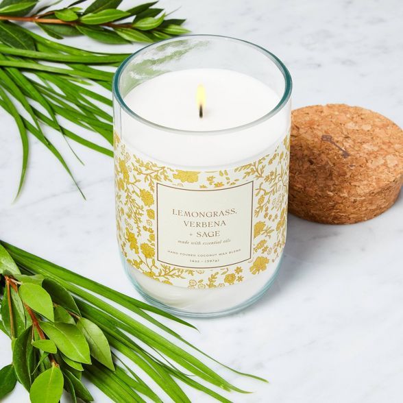 14oz Lemongrass Verbena and Sage Candle - Threshold™ | Target