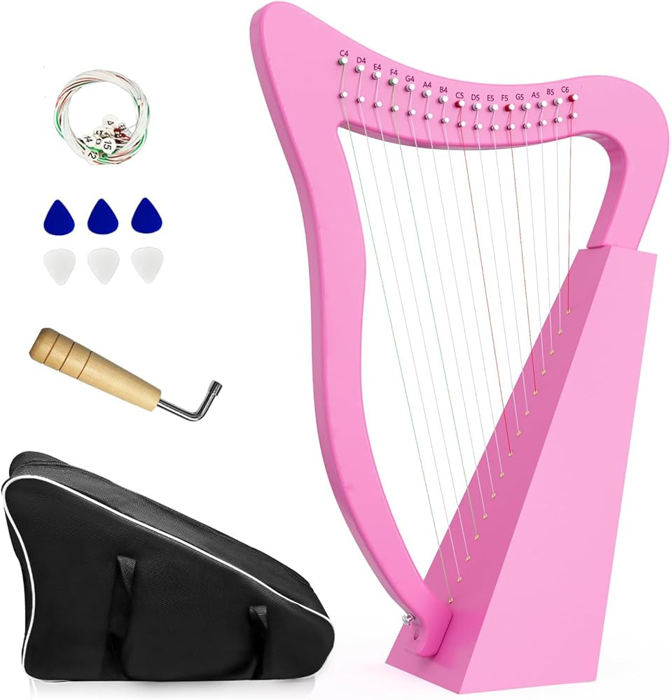 Harp, 15 String Harp 22 Inch Tall for Adult Professional Beginner International Standard Strings ... | Amazon (US)