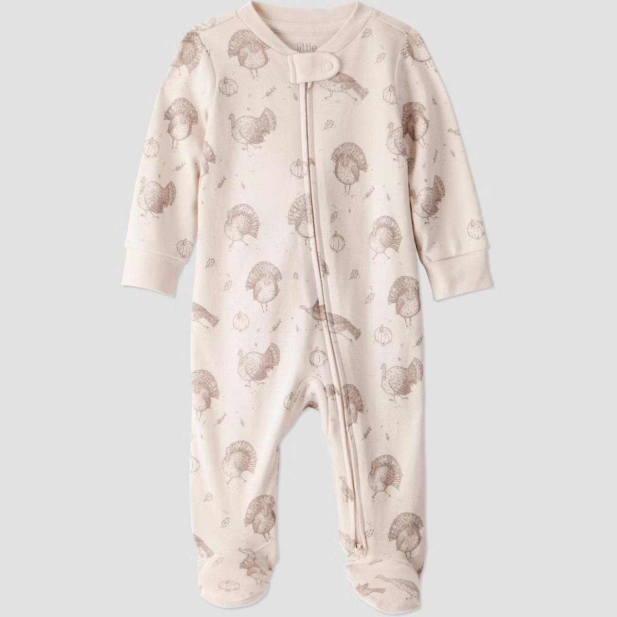 Little Planet By Carter's Organic Baby Thanksgiving Turkey Sleep N' Play - White | Target