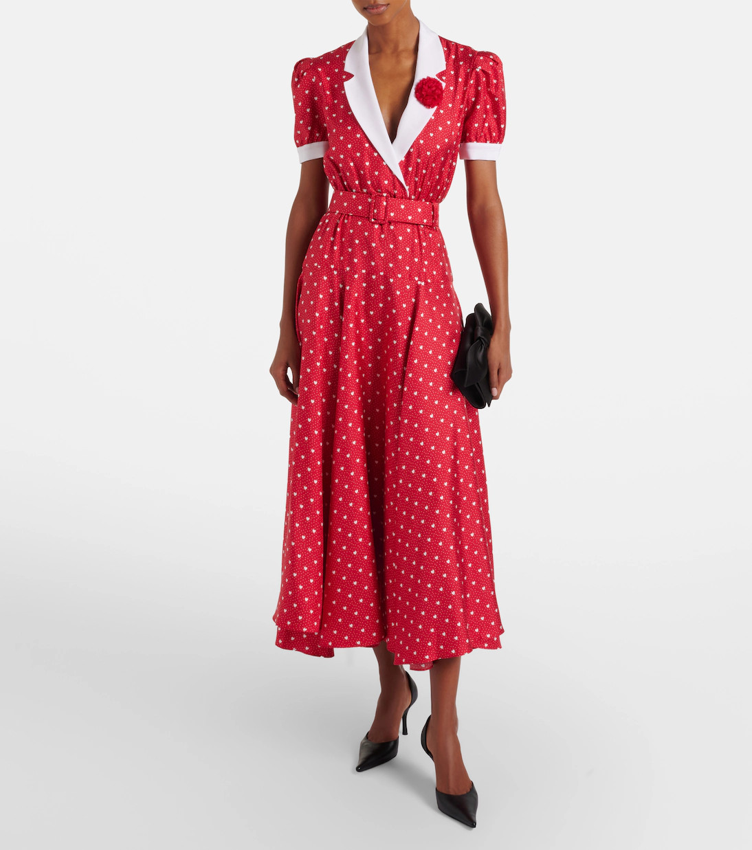 Printed silk twill midi dress | Mytheresa (US/CA)
