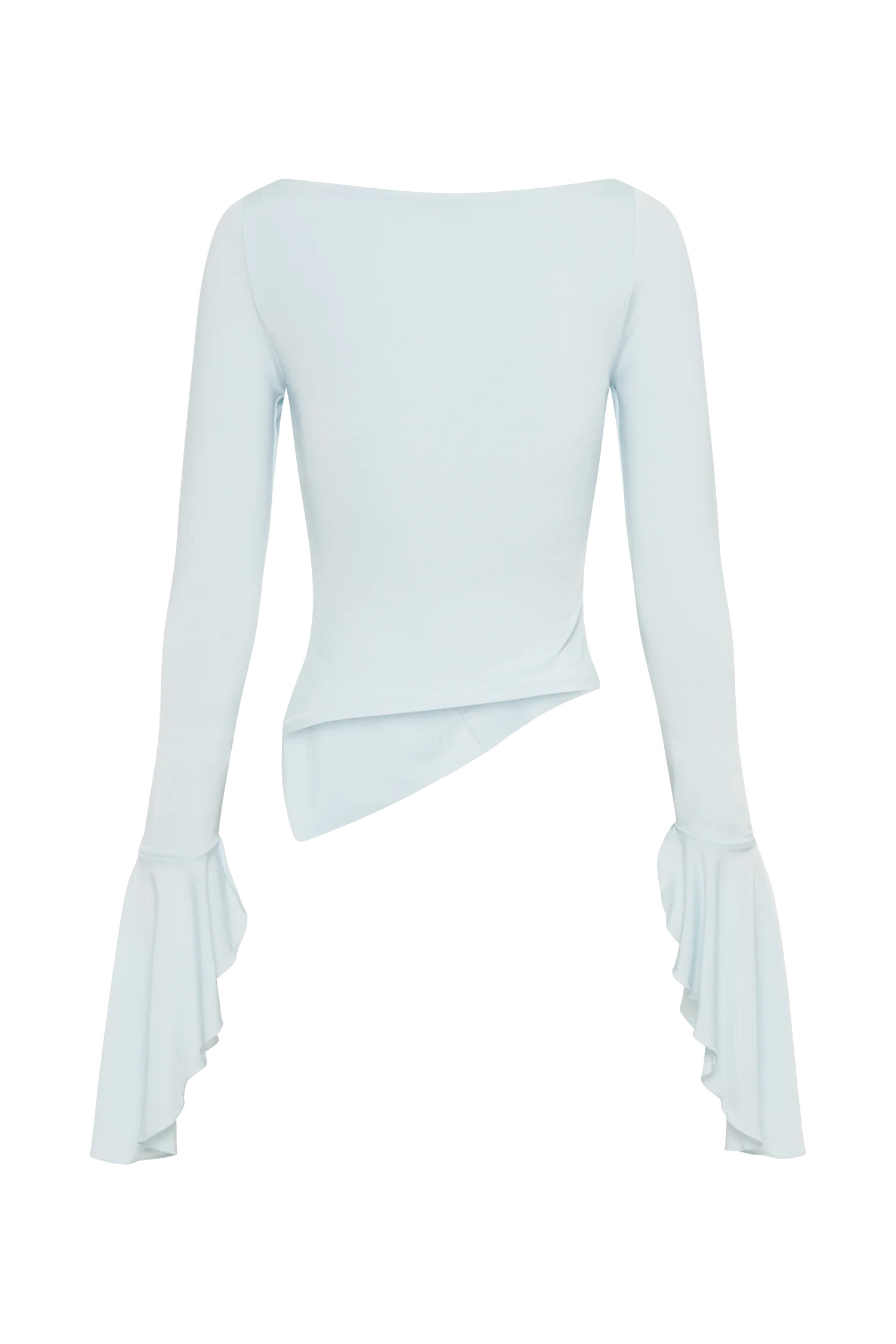 Stevie Bell Sleeve Slinky Top - Sky Blue | Meshki (APAC)