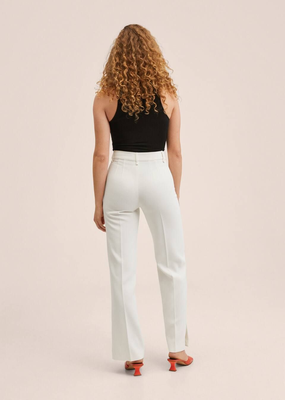 Straight trousers with openings | MANGO (UK)