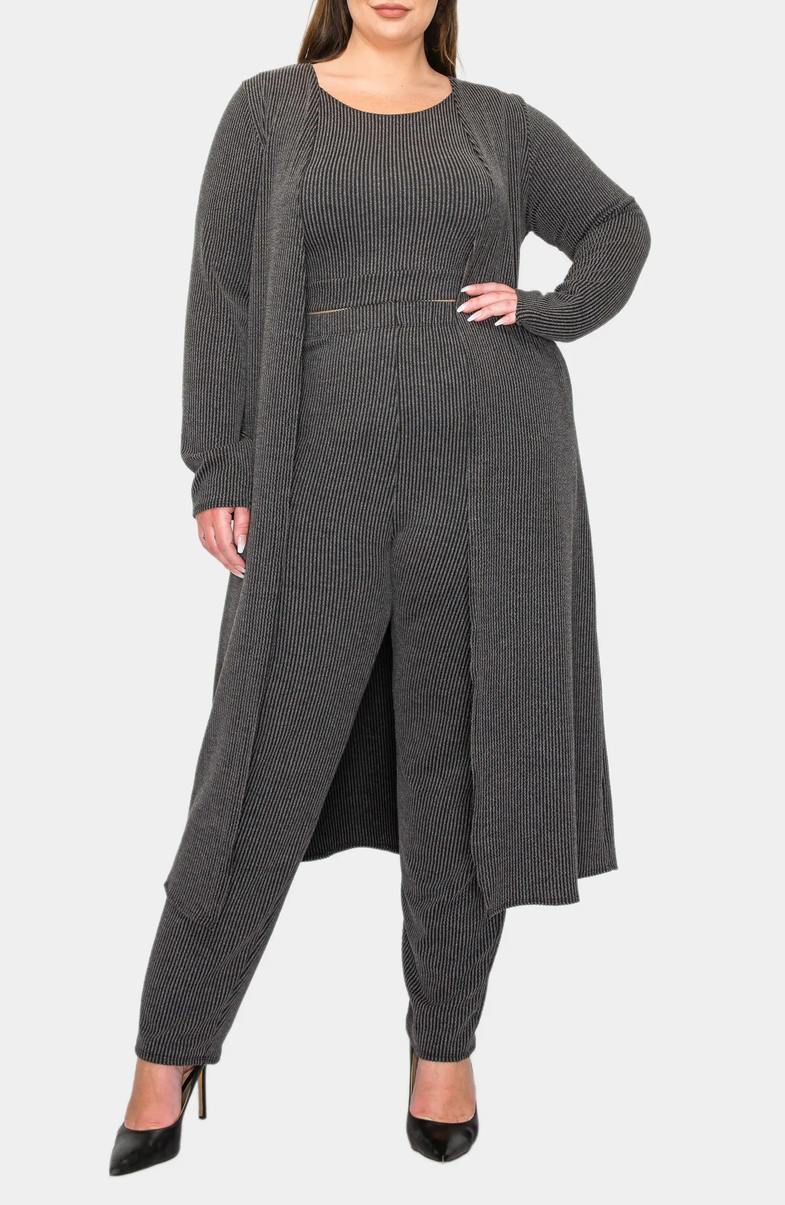 L I V D Luna 3-Piece Rib Lounge Set | Nordstrom | Nordstrom