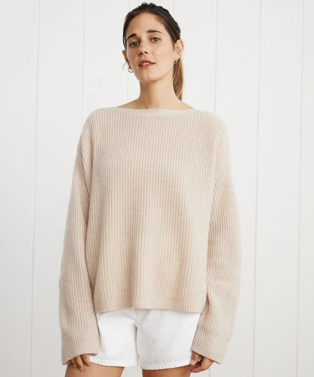 Cashmere Boatneck Sweater | Jenni Kayne