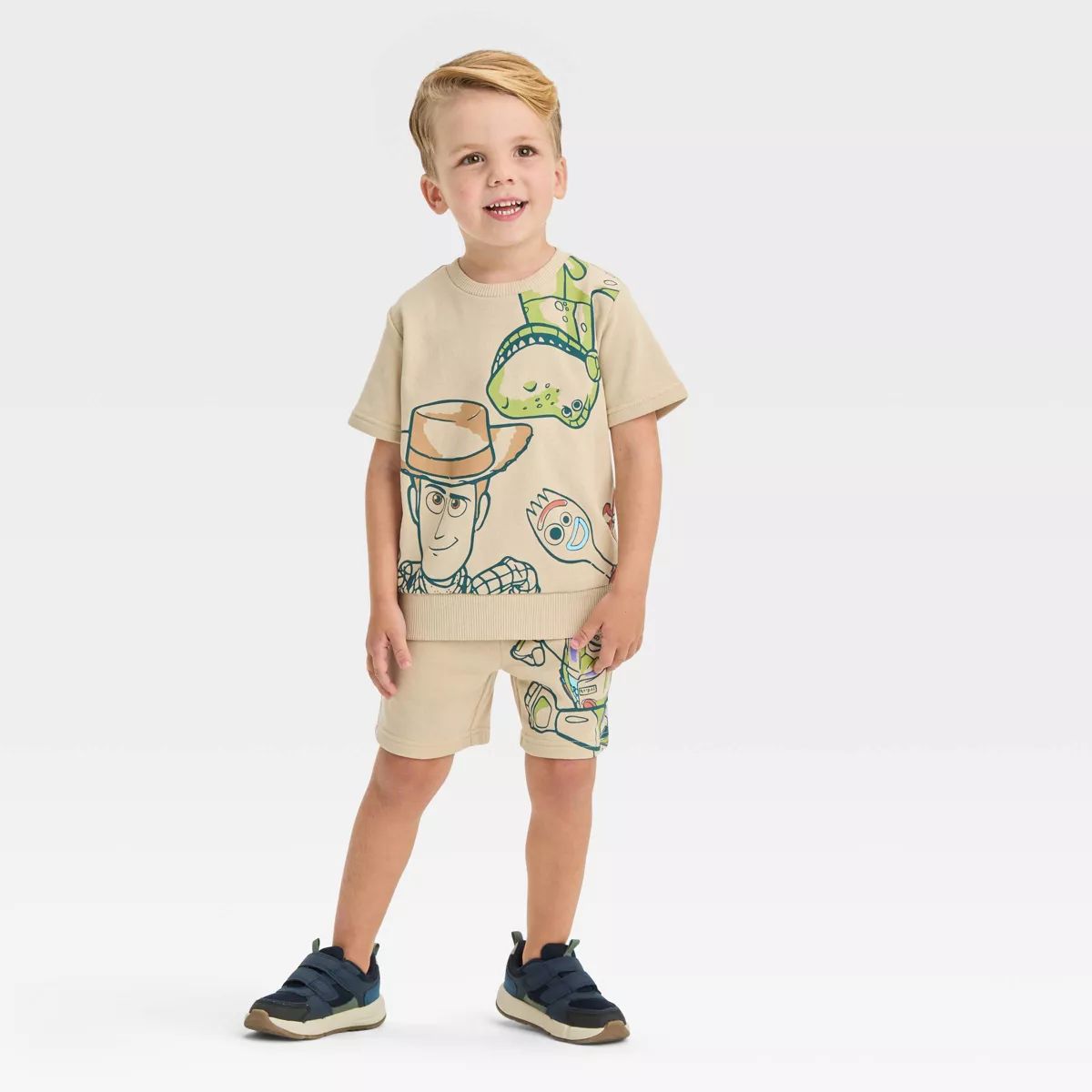 Toddler Boys' Disney Toy Story Top and Bottom Set - Beige | Target