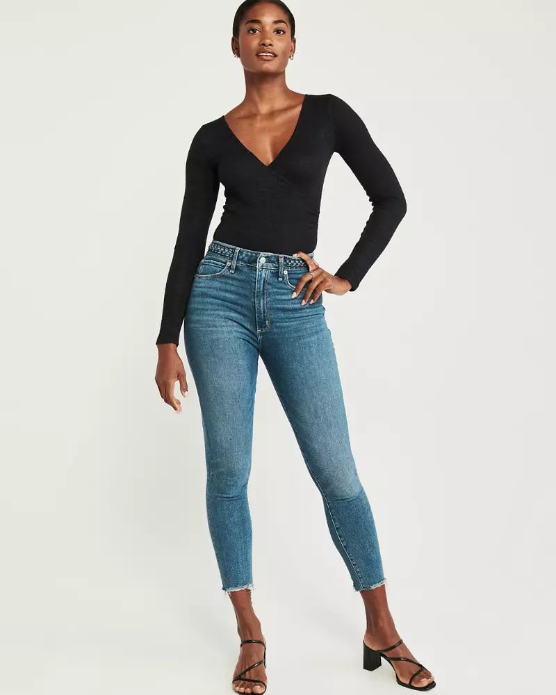 Long-Sleeve Wrap Bodysuit | Abercrombie & Fitch US & UK