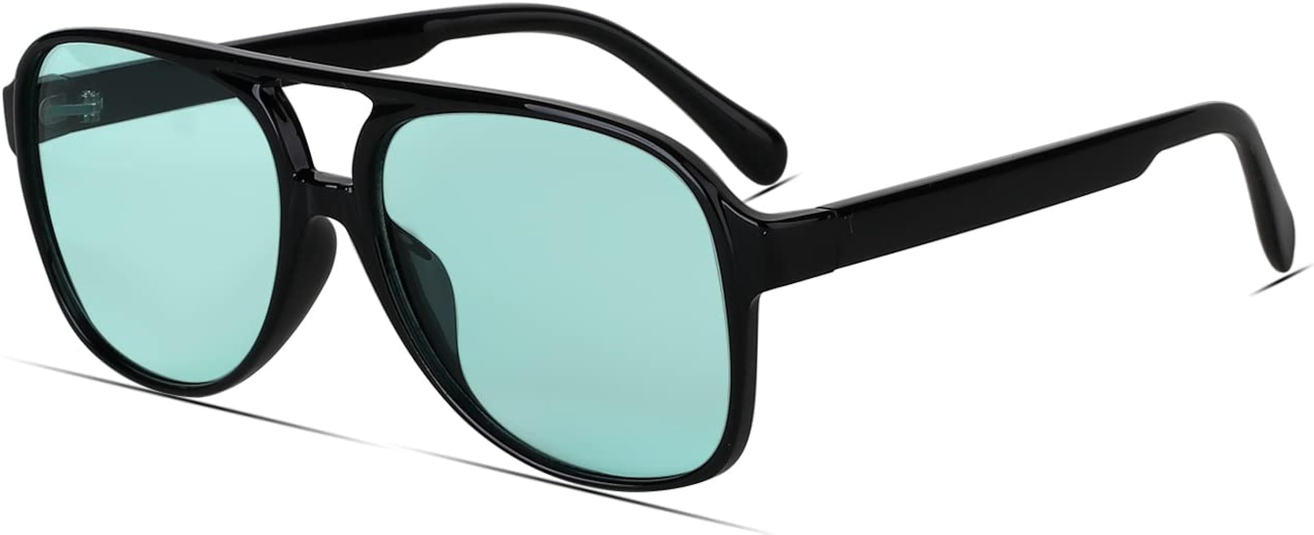 Freckles Mark Vintage Retro 70s Sunglasses for Women Men Classic Large Squared Aviator Frame UV400 T | Amazon (US)