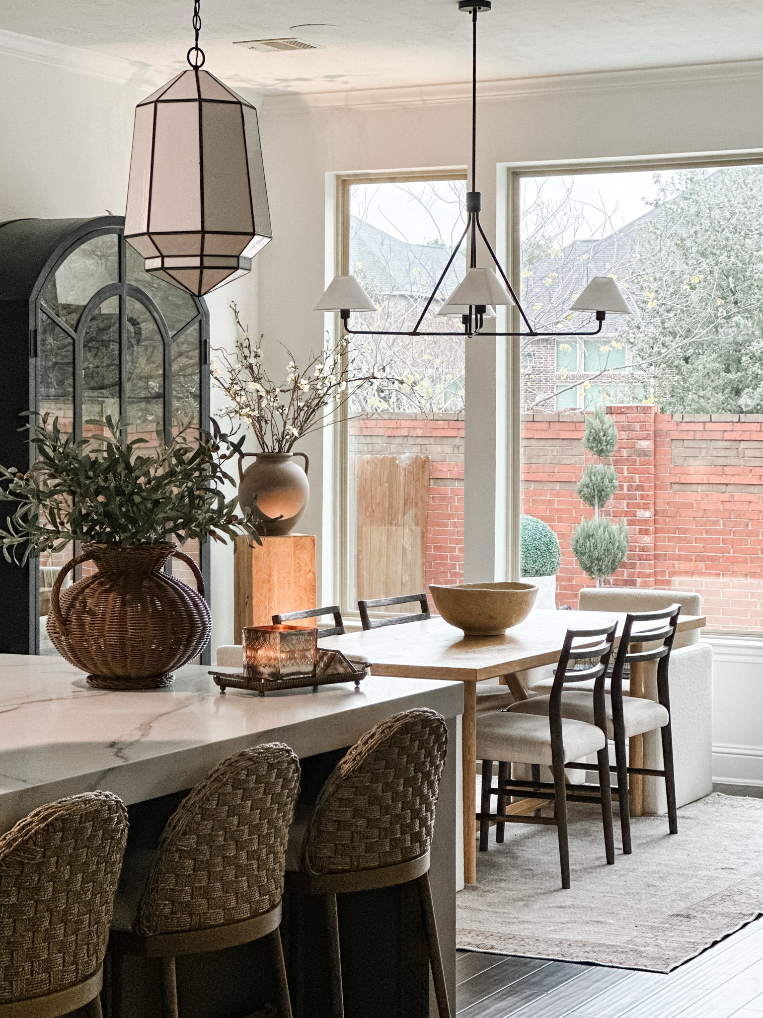 Answering your question about the light fixture in my breakfast area… I have it in the black metal finish and I love it! 

#LTKHome #LTKStyleTip