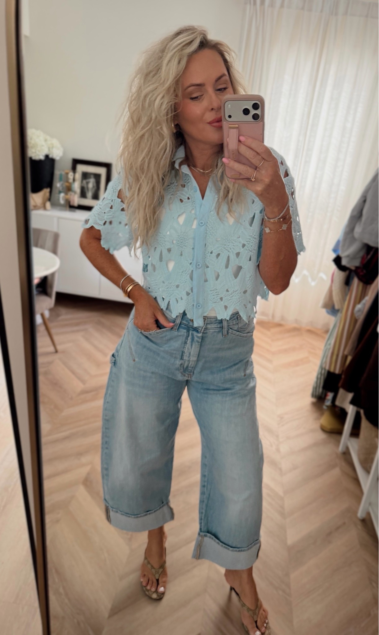 Summer outfit! Love these jeans and my top is Amazon! 🩵 more colors- TTS 

Summer style. Summer outfits. Amazon fashion. Summer tops.

#LTKootd #LTKgrwm #LTKSeasonal