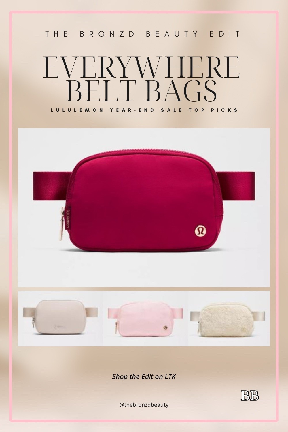 #SaleAlert Lululemon Everywhere Belt Bags, year-end sale top picks, neutral belt bags, soft life accessories, everyday crossbody belt bags, elevated athleisure essentials, giftable accessories, LTKActive, LTKfitnessgoals

#LTKFindsUnder50 #LTKSaleAlert #LTKActive