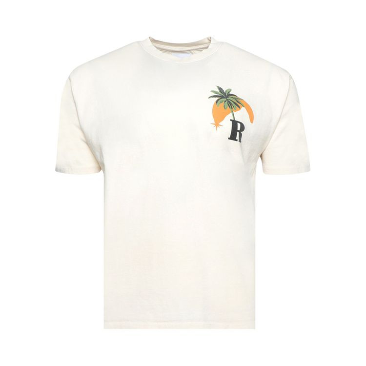 Rhude Miami GP Moonlight Tee 'Vintage White' | GOAT