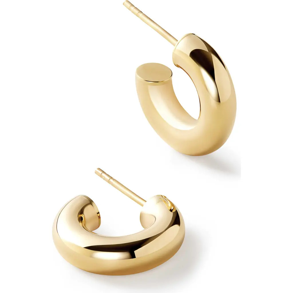 Ana Luisa Chunky Gold Hoop Earrings - Gold Bold C-Hoops Mini at Nordstrom, Size X-Small | Nordstrom