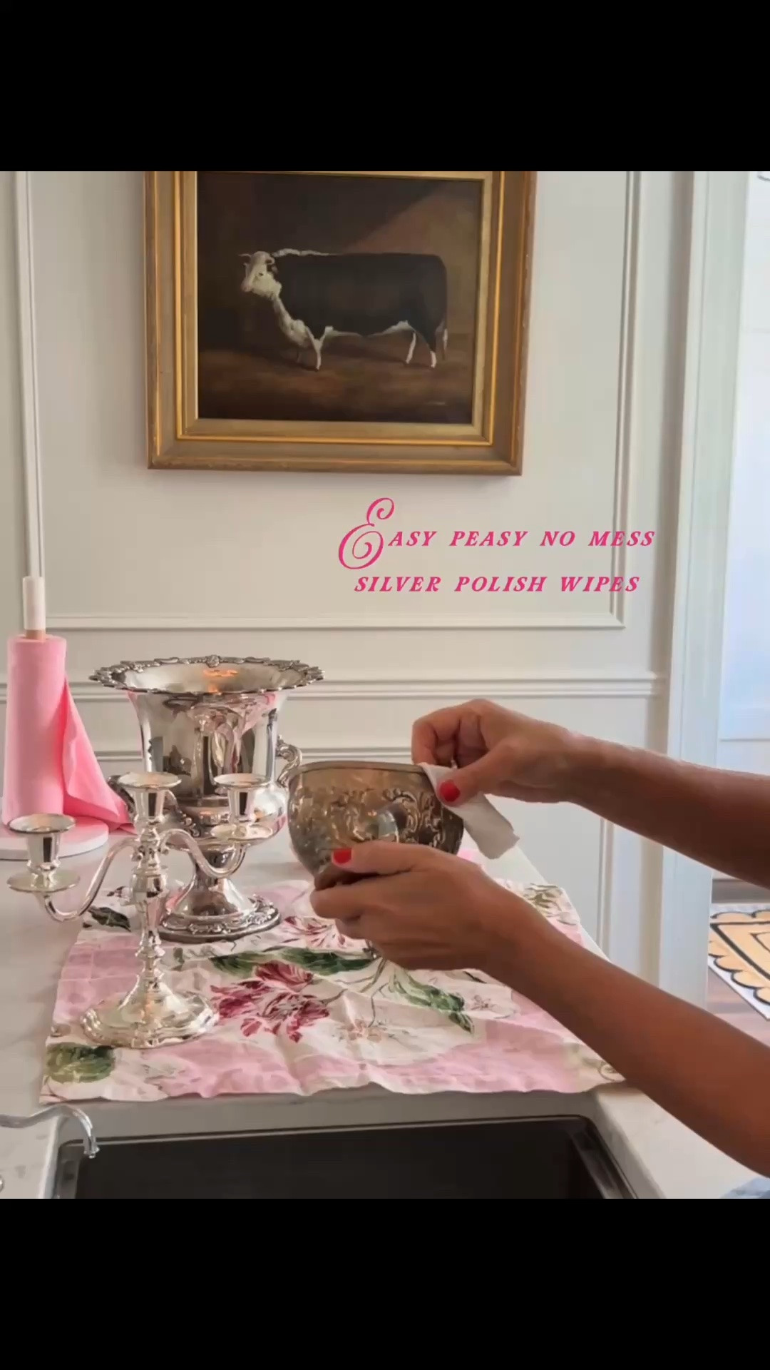 If you love your silver but dread polishing it, these are a game changer! ✨ My favorite silver polishing wipes make bringing tarnished silver back to life easy peasy—and best of all, virtually no mess!

No creams, no messy cloths, no elaborate process. Just grab a wipe, polish, and watch that beautiful shine come right back. I use them on everything from silver serving pieces and trays to candlesticks, frames, and all of my favorite vintage finds.

You know I’m always acquiring beautiful old silver, and these make it SO much easier to keep everything looking its best. ✨

Easy, effective, affordable—and one of those finds I’m always happy to share!

#silverpolish #cleaning hacks

#LTKHome