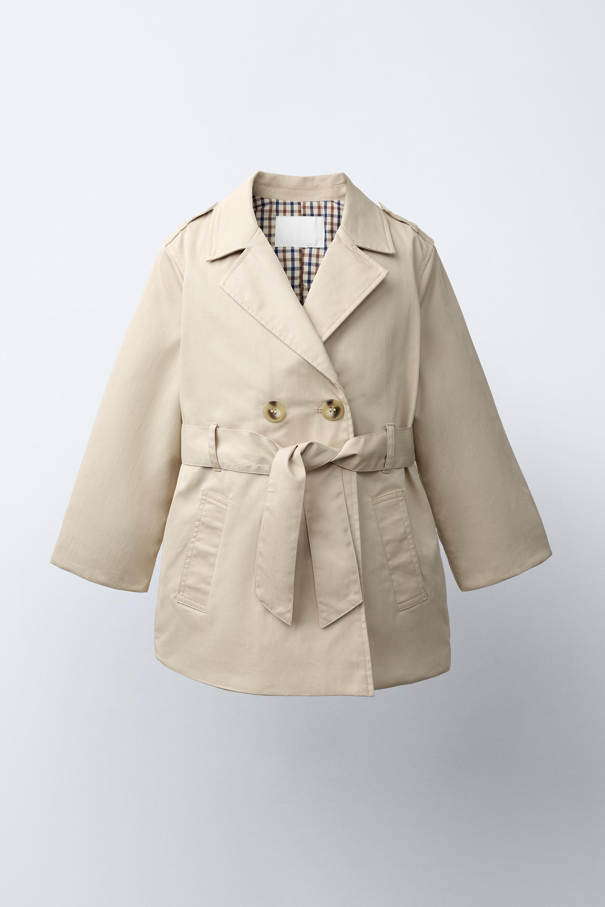 QUILTED PLAID LINED TRENCH COAT | Zara US