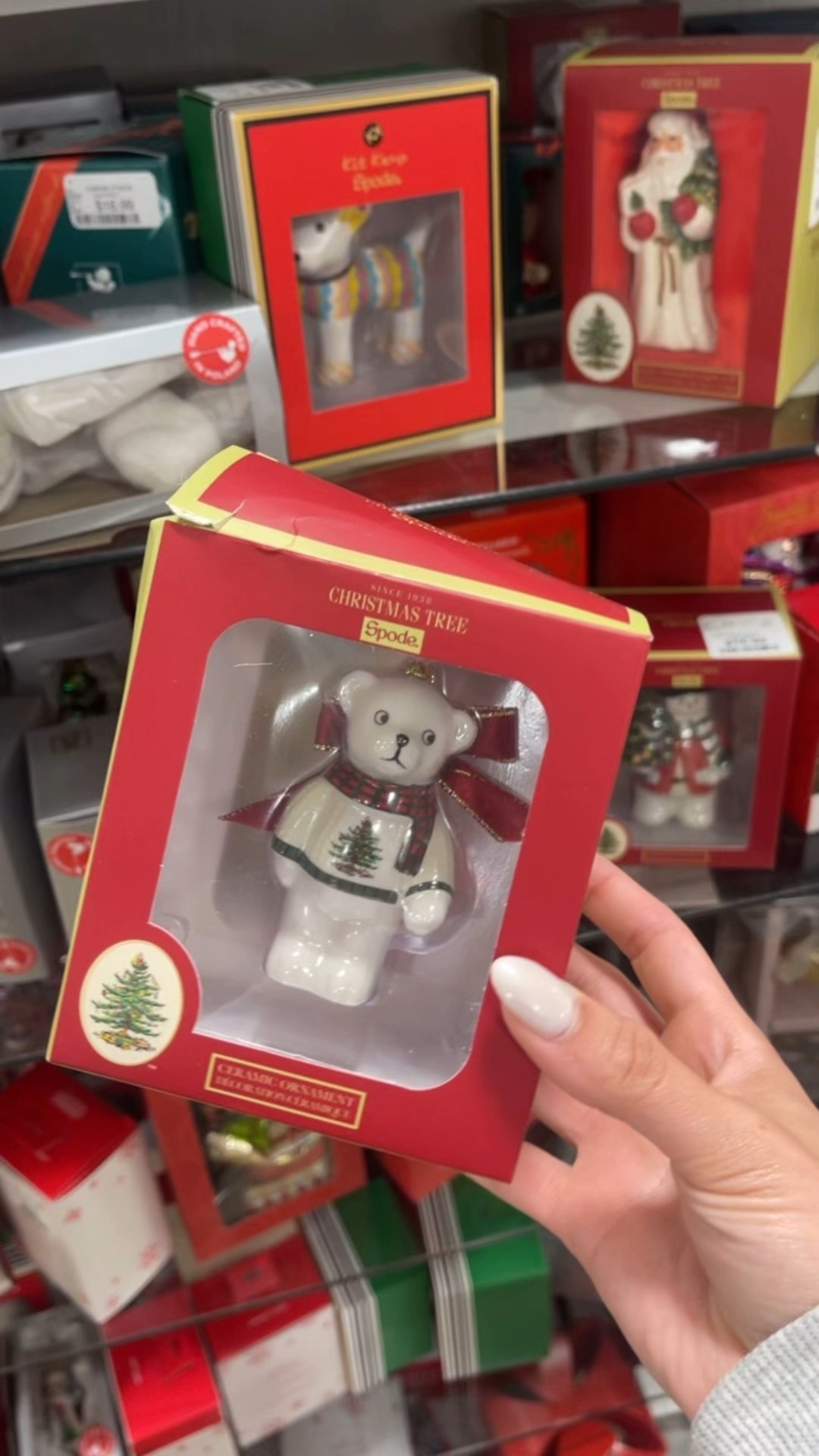 Spode teddy polar bear Christmas ornament. Vintage Christmas style for Christmas 2025 



#LTKHoliday #LTKSeasonal #LTKHome