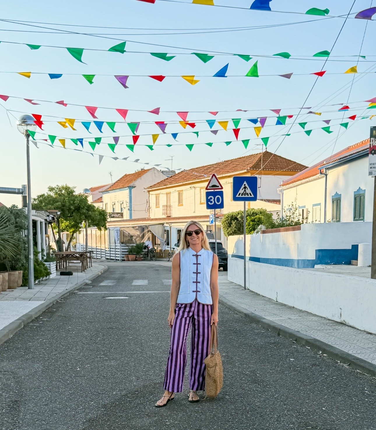 Adam’s favorite Portugal outfit of mine 💜🩵😂