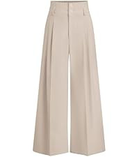 PRETTYGARDEN Womens Spring Wide Leg Palazzo Pants 2026 Trendy Loose Button High Waist Pleated Wor... | Amazon (US)