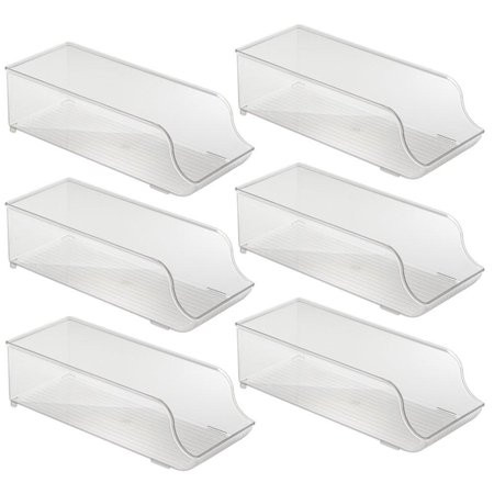 InterDesign Refrigerator and Freezer Storage Organizer Bin for Kitchen 6"" x 6"" x 14.5"" Clear Larg | Walmart (US)