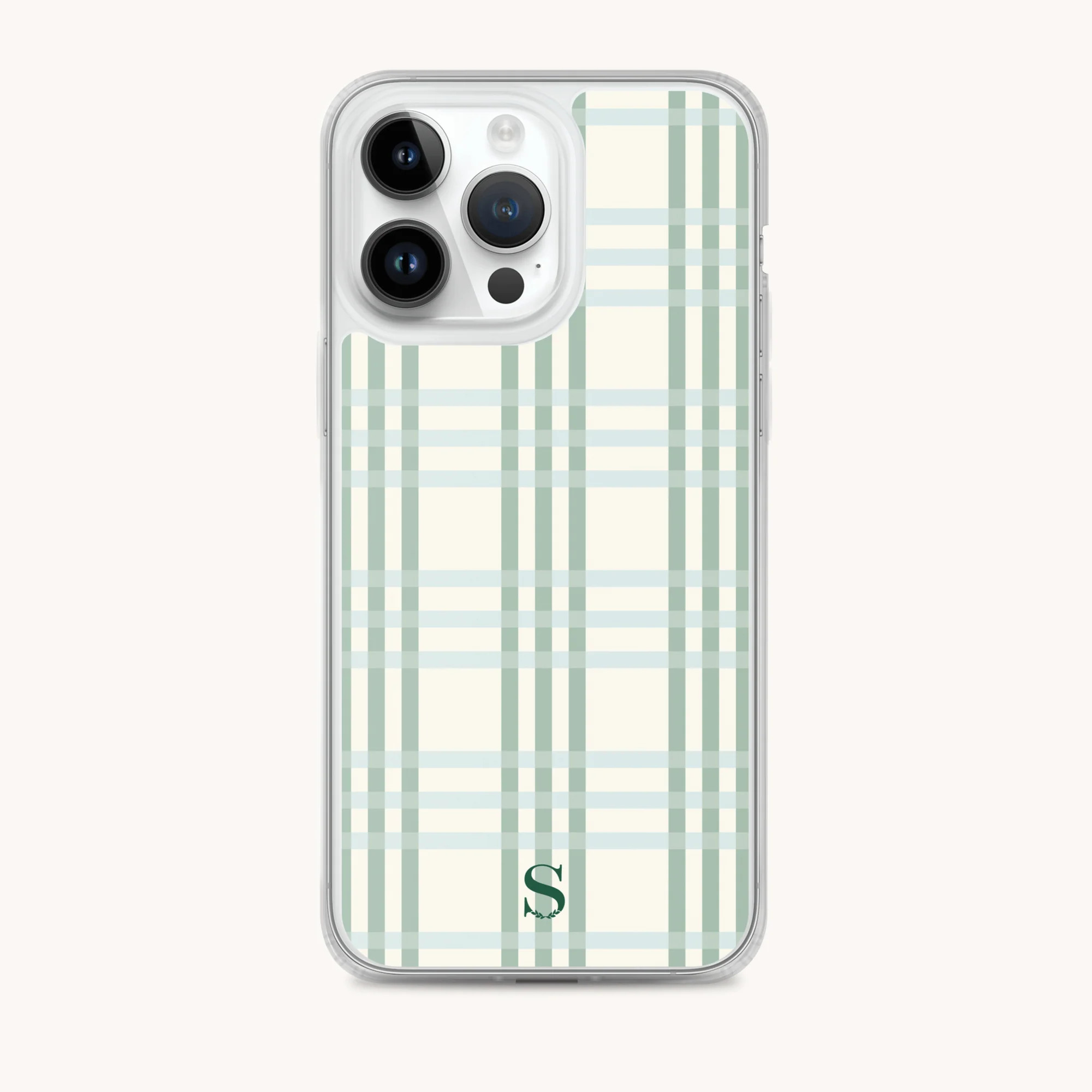 Pistachio Plaid iPhone Case | Simplified