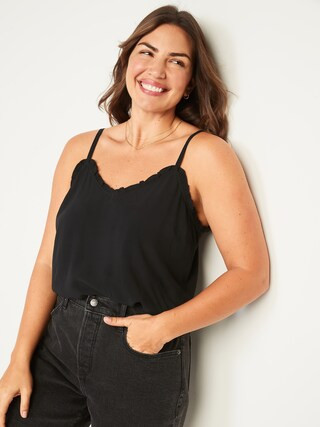 Ruffle-Trimmed Cami Blouse for Women | Old Navy (US)