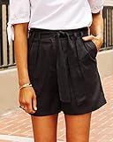 The Drop Women's Black Paperbag-Waist Belted Short by @fashion_jackson, XXS | Amazon (US)