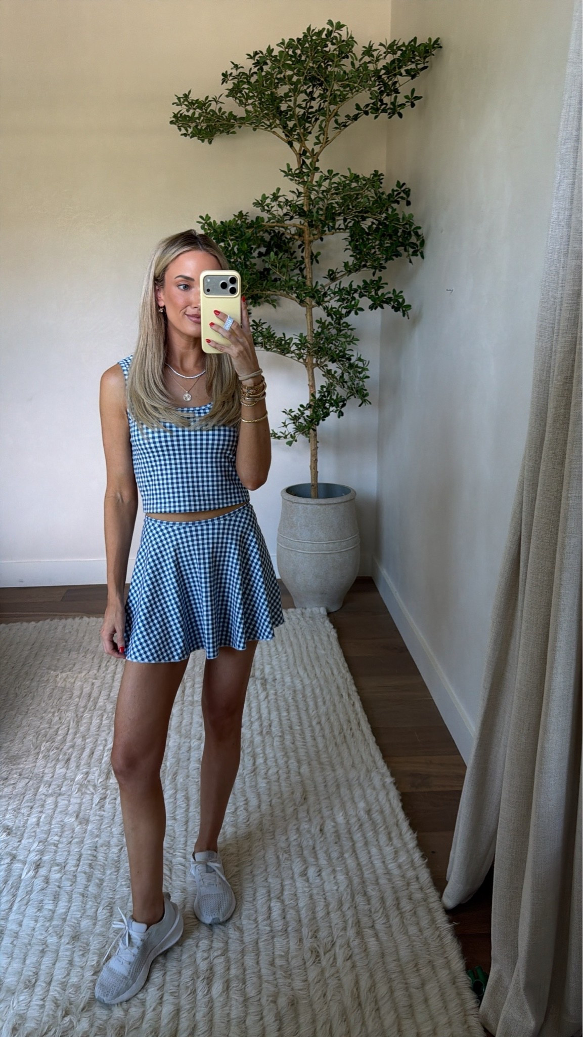 Wearing XS in skirt, S in top!