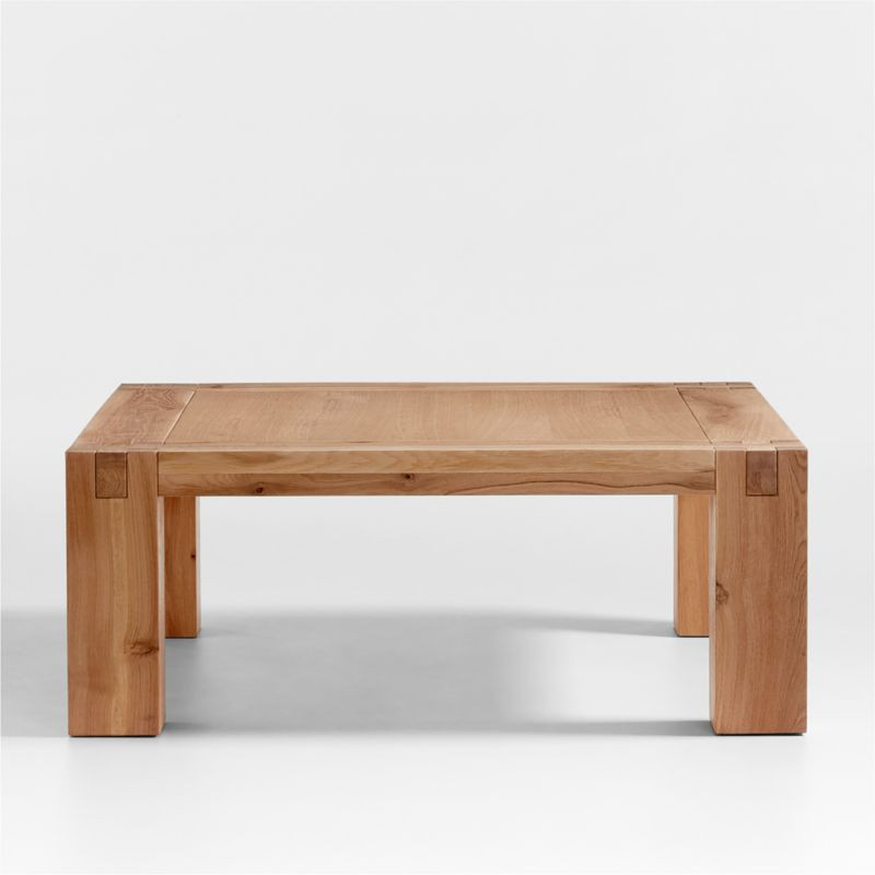 Shinola Utility Square Oak Coffee Table | Crate and Barrel | Crate & Barrel