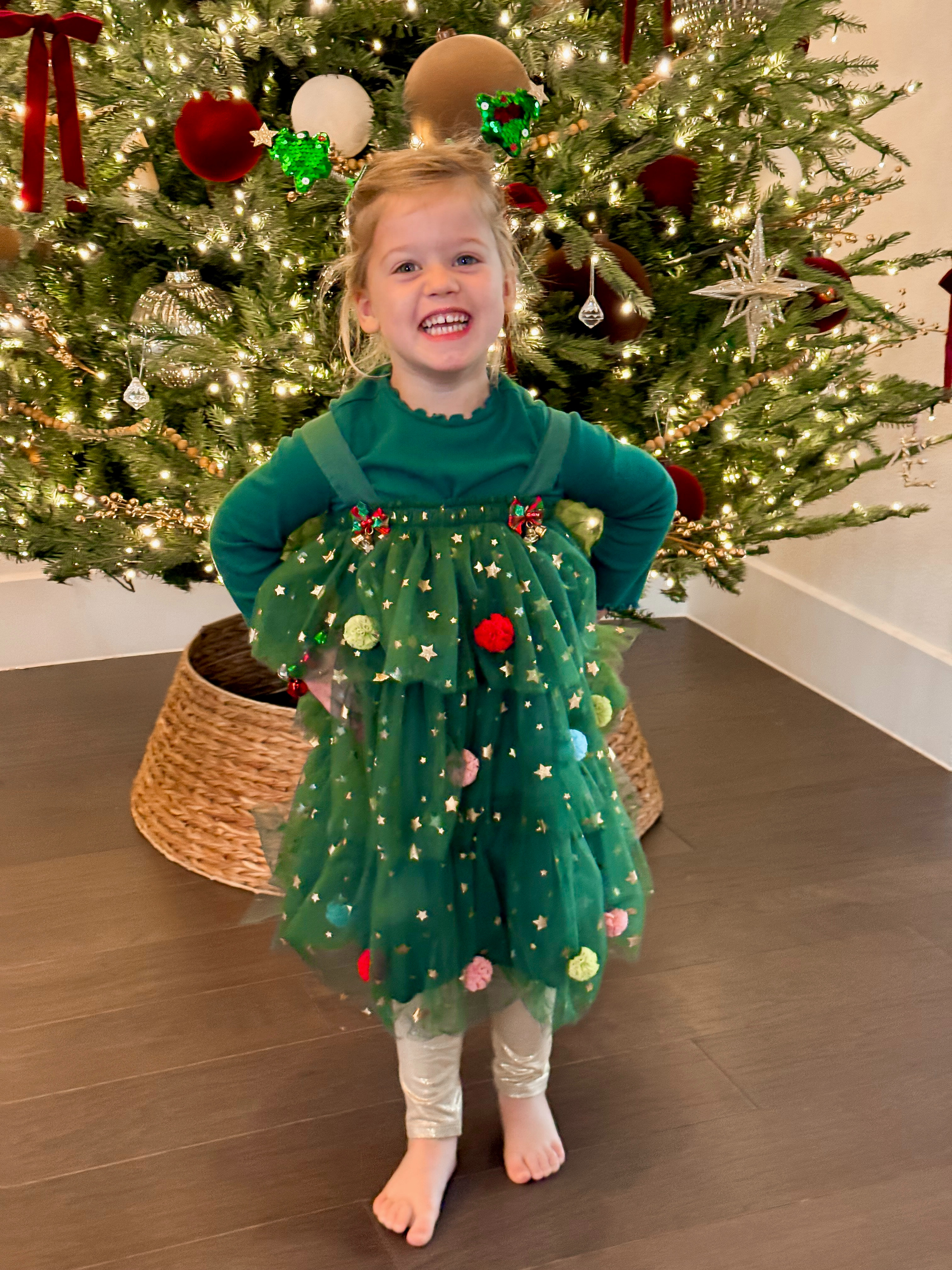 Christmas tree girls dress 

 #LTKHoliday #LTKmomlife #LTKKids