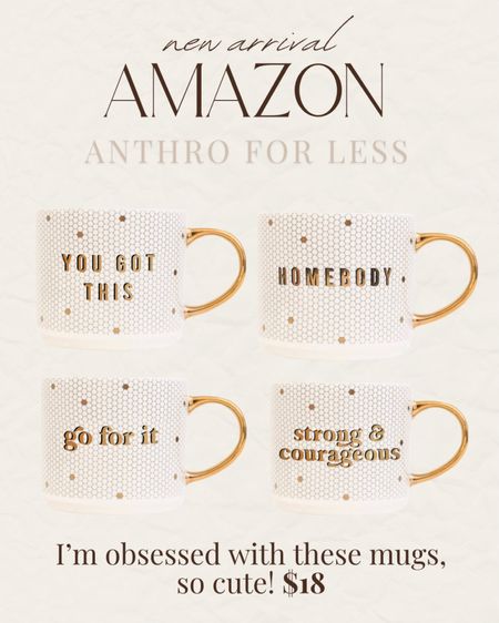 Anthro look for less mugs from Amazon! 

#LTKstyletip #LTKfindsunder50 #LTKhome