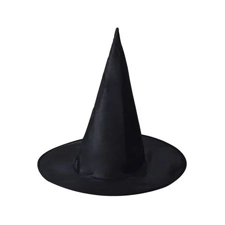 Halloween Black Witch Hats Adults Witches Fancy Dress Cosplay Costume Movie Props | Walmart (US)