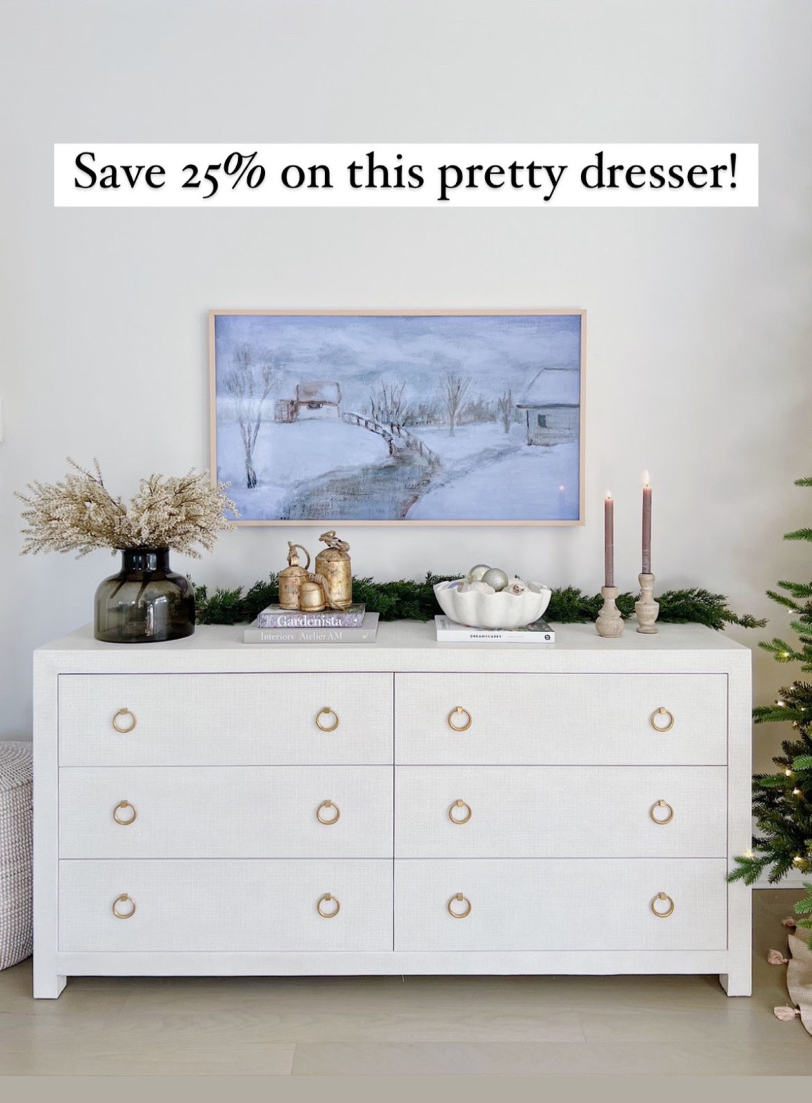 Save 25% on this pretty white dresser with code GRATITUDE! #homedecor #bedroomdecor

#LTKhome #LTKsalealert #LTKunder100