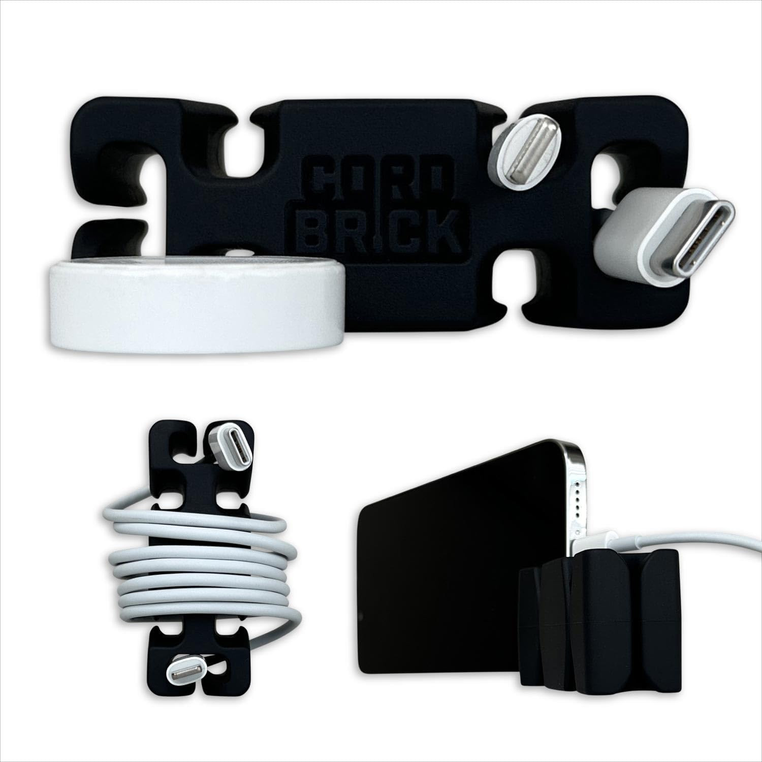 Weighted Cord Holder for Nightstand - Phone Charger Cable Management for Travel, Phone Accessory,... | Amazon (US)