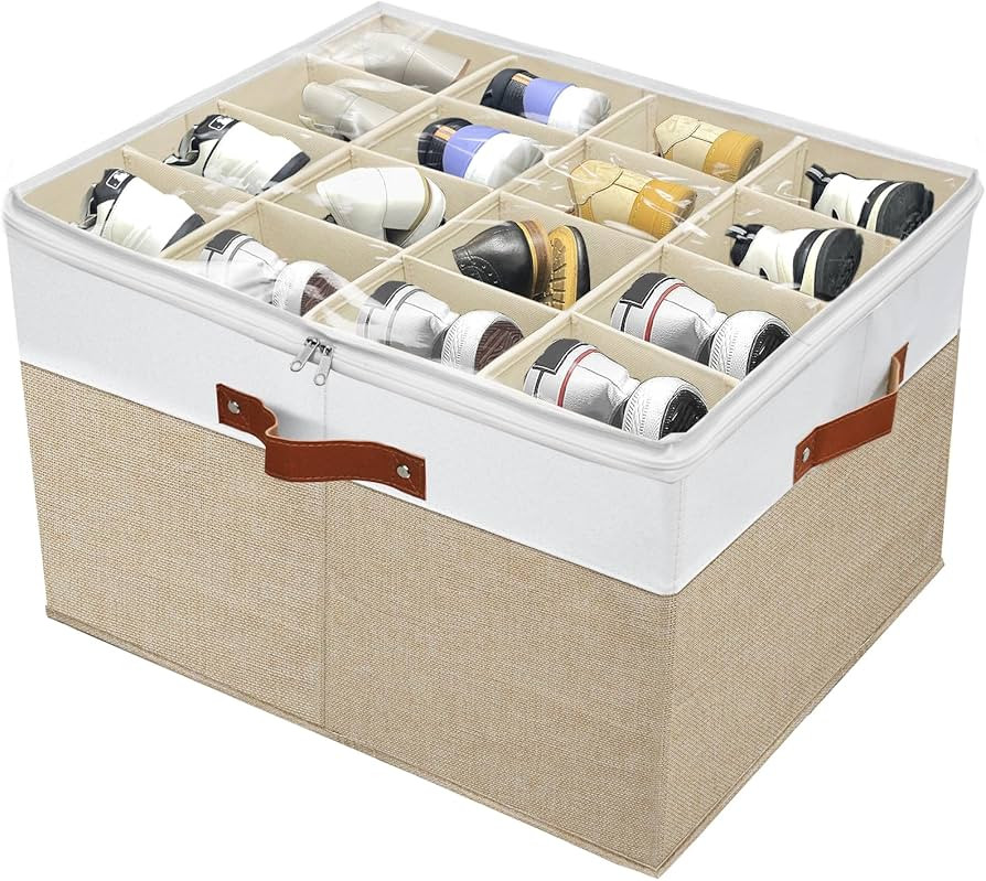 Shoe Storage Organizer for Closet,Stackable Shoe Storage Box for Entryway,Cube Storage Cabinet,Or... | Amazon (US)